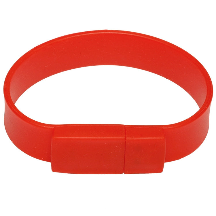 4GB Silicon Bracelets USB 2.0 Flash Disk(Red) -  by buy2fix | Online Shopping UK | buy2fix