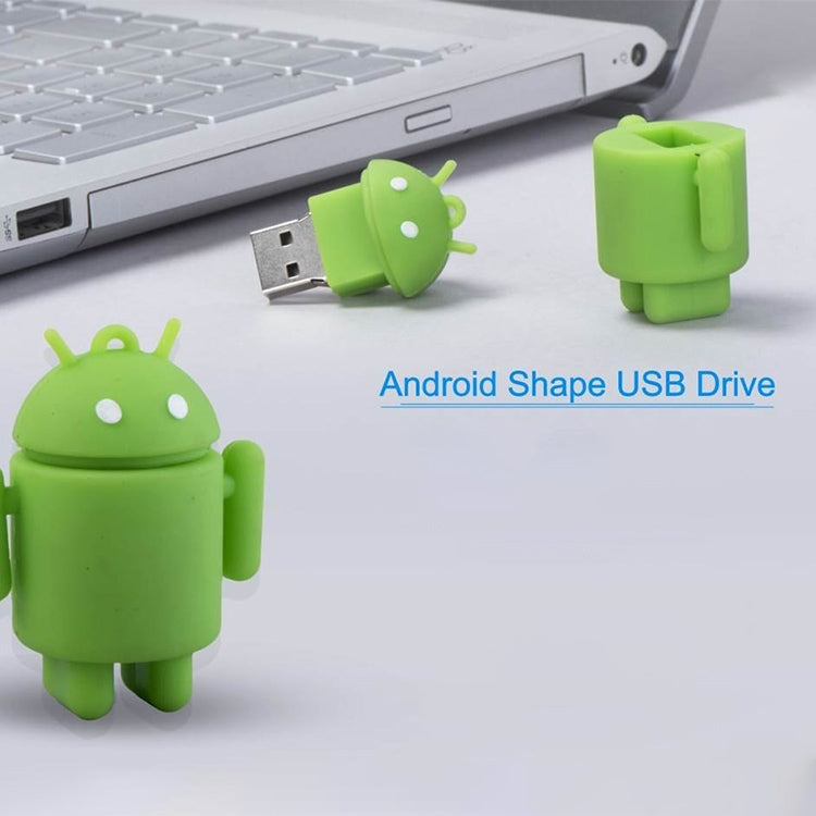 8GB Android Robot Style USB Flash Disk (Green) -  by buy2fix | Online Shopping UK | buy2fix