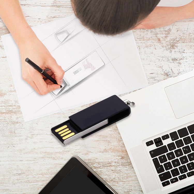 Mini Rotatable USB Flash Disk (4GB), Purple by buy2fix