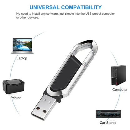 2GB Metallic Keychains Style USB 2.0 Flash Disk (Black)(Black) by buy2fix
