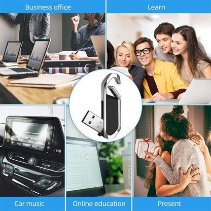 2GB Metallic Keychains Style USB 2.0 Flash Disk (Black)(Black) by buy2fix