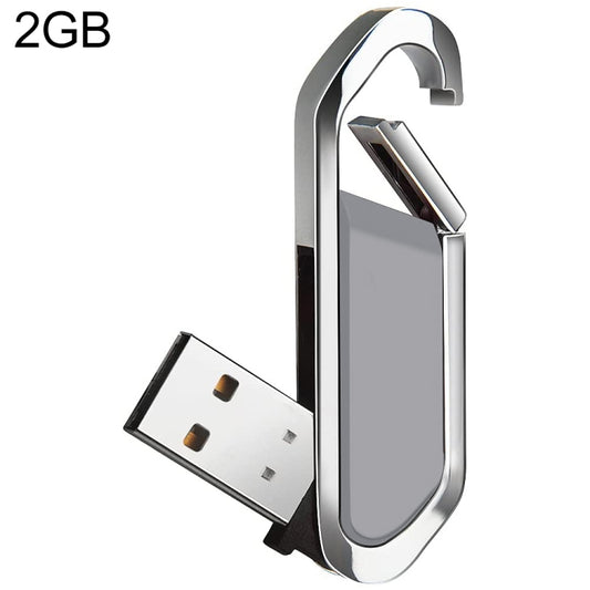 2GB Metallic Keychains Style USB 2.0 Flash Disk (Grey)(Grey) by buy2fix