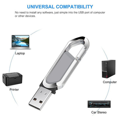 2GB Metallic Keychains Style USB 2.0 Flash Disk (Grey)(Grey) by buy2fix