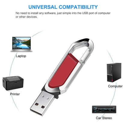 8GB Metallic Keychains Style USB 2.0 Flash Disk (Red)(Red) by buy2fix