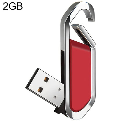 2GB Metallic Keychains Style USB 2.0 Flash Disk (Red)(Red) - Computer & Networking by buy2fix | Online Shopping UK | buy2fix