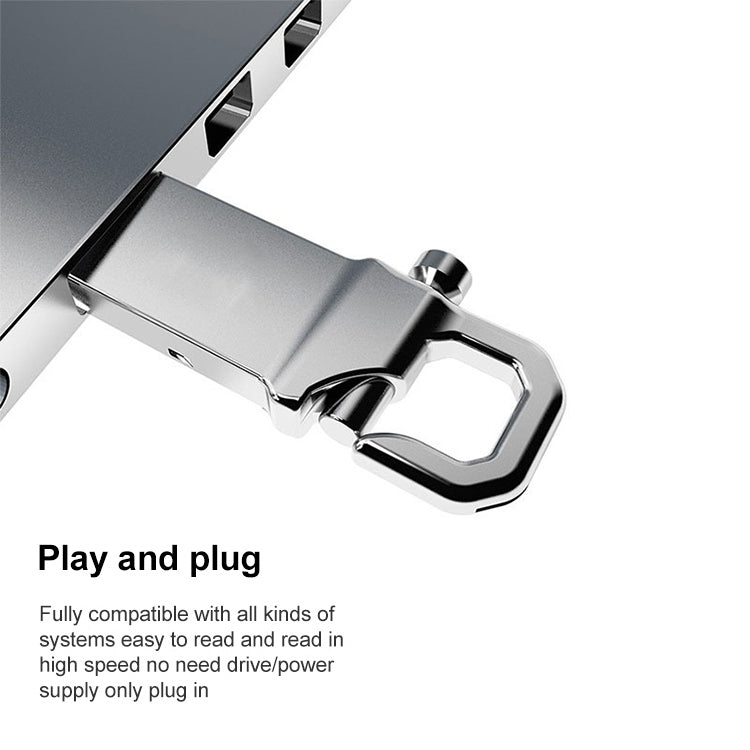 8GB Metallic Keychains Style USB 2.0 Flash Disk - Computer & Networking by buy2fix | Online Shopping UK | buy2fix