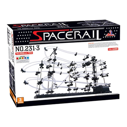 Space Rail , DIY Physics Spacewarp Rollercoaster Model Kit 16,000mm Rail, 342 in 1(Black) - DIY Developmental Toys by buy2fix | Online Shopping UK | buy2fix