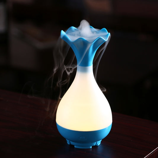 5V 4W USB Vase Aroma Diffuser Air Purifier Humidifier with LED Light for Office / Home Room(Blue) - Home & Garden by buy2fix | Online Shopping UK | buy2fix