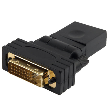 360 Degree Rotation Gold Plated DVI 24+1 Pin Male to 19 Pin HDMI Female Adapter by buy2fix