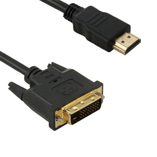 1.8m HDMI (Type-A) Male to DVI 24+1 Pin Male Adapater Cable by buy2fix