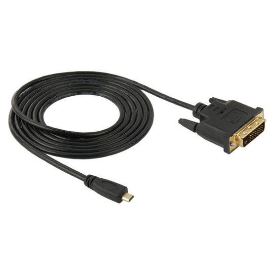 1.8m Micro HDMI (Type-D) Male to DVI 24+1 Pin Male Adapater Cable by buy2fix