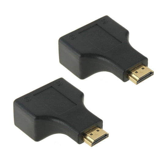 Extension de câble réseau HDMI vers double port RJ45, 30 m, par Cat 5e/6 3D HDTV Up