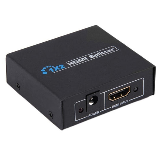 V1.4 1x2 Mini HDMI Amplifier Splitter, Support 3D & Full HD 1080P(Black) by buy2fix