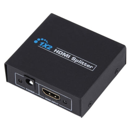 V1.4 1x2 Mini HDMI Amplifier Splitter, Support 3D & Full HD 1080P(Black) - Splitter by buy2fix | Online Shopping UK | buy2fix