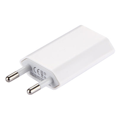 5V / 1A Single USB Port Charger Travel Charger, EU Plug(White) by buy2fix