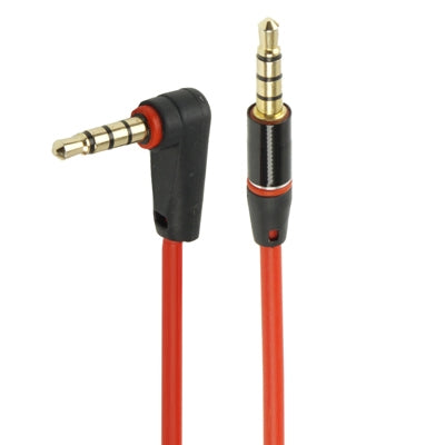 1.2m Aux Audio Cable 3.5mm Elbow to Straight Male, Compatible with Phones, Tablets, Headphones, MP3 Player, Car/Home Stereo & More(Red) - Cable & Splitter by buy2fix | Online Shopping UK | buy2fix