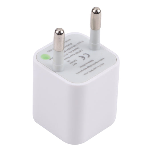 A2165 5V 1A Single USB Interface Mini Travel Charger, EU Plug(White) by buy2fix
