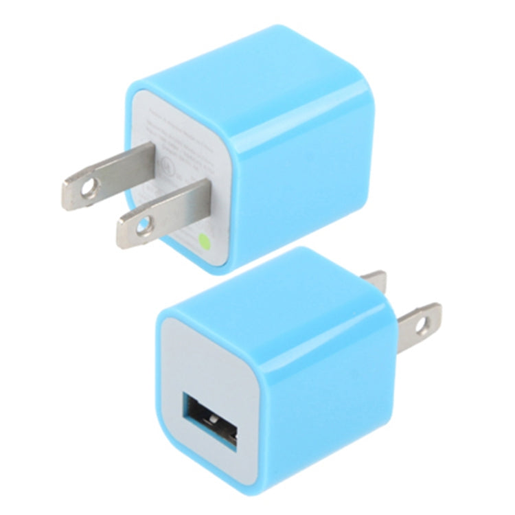 US Plug USB Charger(Blue) - Apple Accessories by buy2fix | Online Shopping UK | buy2fix