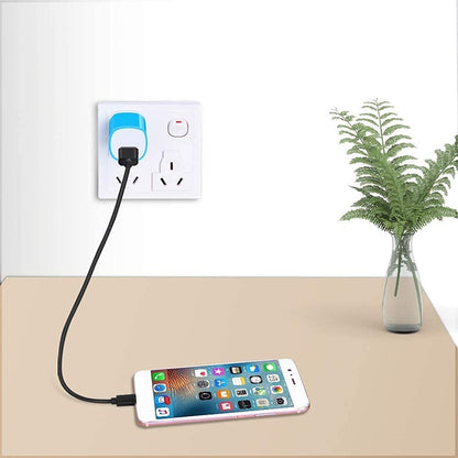 US Plug USB Charger(Magenta) - Apple Accessories by buy2fix | Online Shopping UK | buy2fix