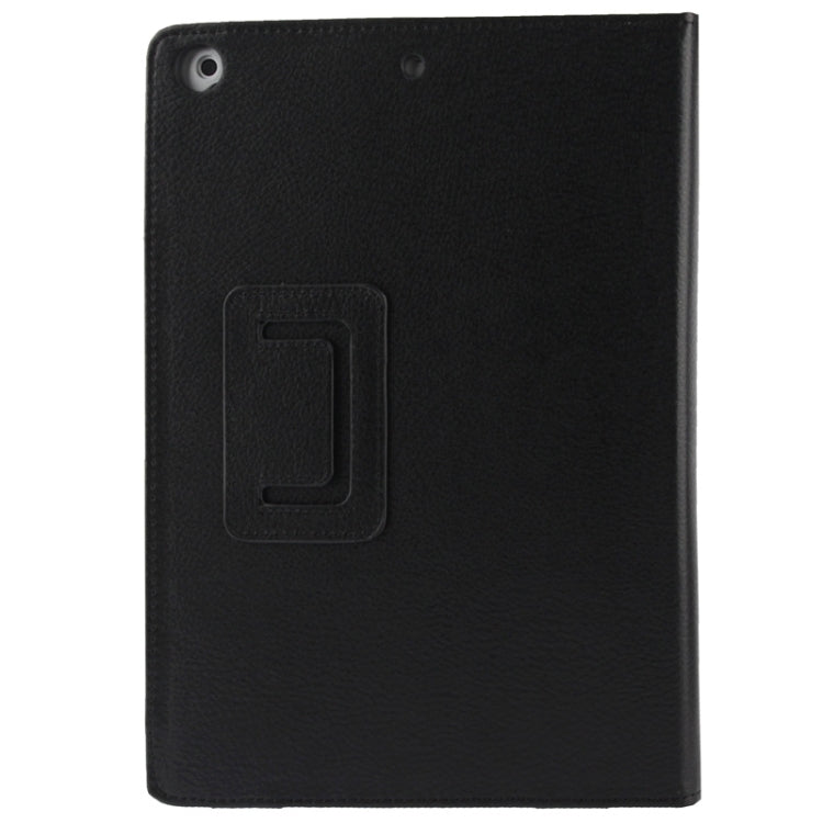 Litchi Texture Flip Leather Case with Holder & Sleep / Wake-up Function for iPad Air(Black) by buy2fix