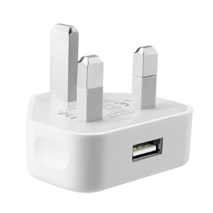 5V / 1A (UK Plug) USB Charger Adapter For  iPhone, Galaxy, Huawei, Xiaomi, LG, HTC and Other Smart Phones, Rechargeable Devices(White) - Apple Accessories by buy2fix | Online Shopping UK | buy2fix