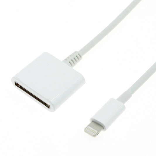 15cm 8 Pin Male to 30 Pin Female Adapter Cable(White) by buy2fix