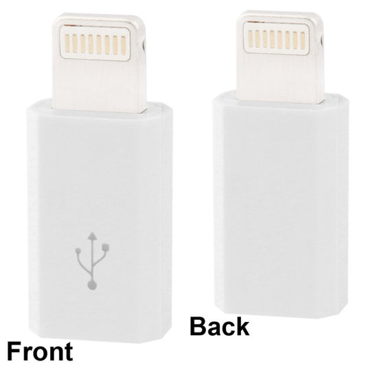 Micro 5 Pin USB to 8 Pin Charge & Data Transfer Adapter(White) by buy2fix