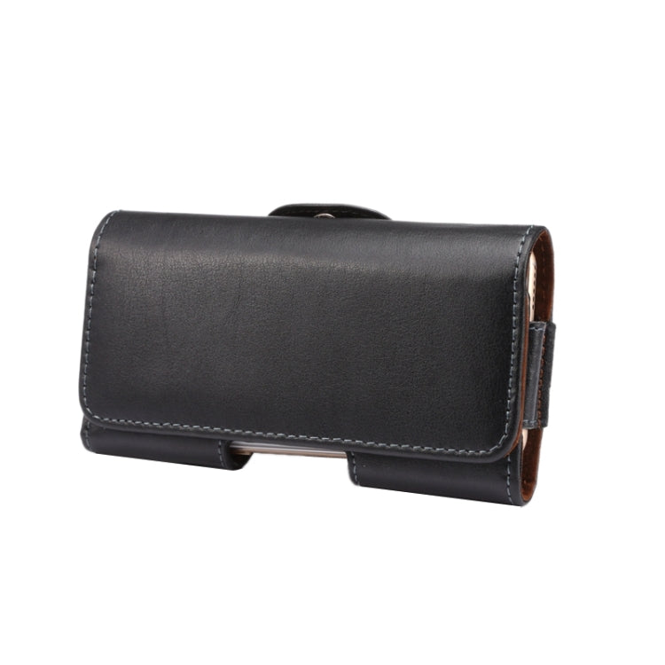 Crazy Horse Texture Vertical Flip Genuine Leather Case / Waist Bag with Back Splint for iPhone 4S / 5 / 5S / 5C(Black) by buy2fix