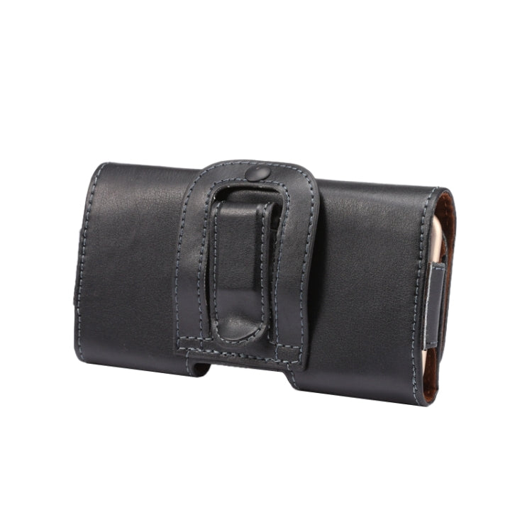 Crazy Horse Texture Vertical Flip Genuine Leather Case / Waist Bag with Back Splint for iPhone 4S / 5 / 5S / 5C(Black) by buy2fix