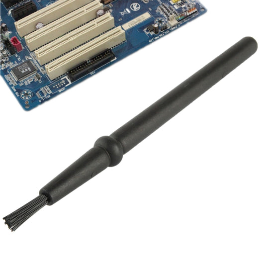 Electronic Component Round Handle Antistatic Cleaning Brush, Length: 14cm(Black) by buy2fix