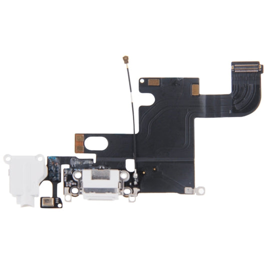 Charging Port Dock Connector Flex Cable for iPhone 6(White) by buy2fix