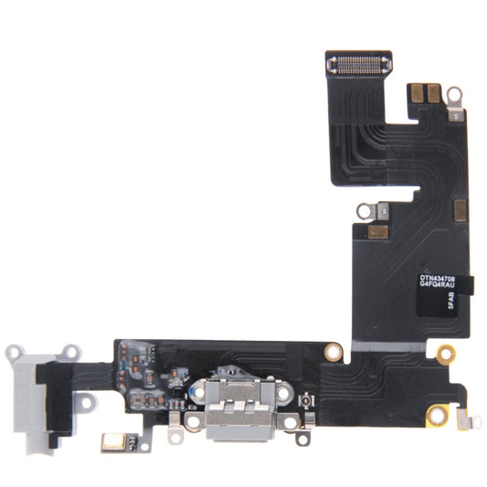 Charging Port Dock Connector Flex Cable for iPhone 6 Plus(Grey) by buy2fix