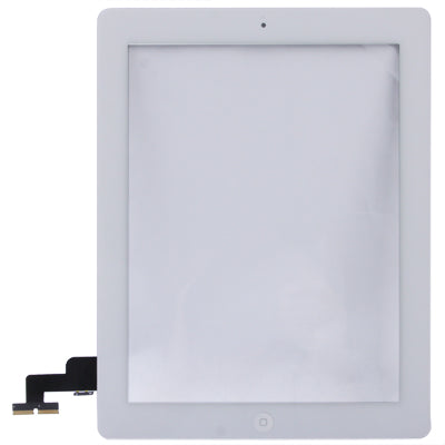 Touch Panel (Controller Button + Home Key Button PCB Membrane Flex Cable + Touch Panel Installation Adhesive) for iPad 2 / A1395 / A1396 / A1397 (White) by buy2fix