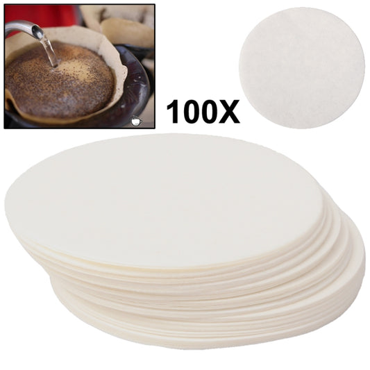 100 PCS Round Coffee Filter Paper, Diameter 60mm(White) by buy2fix