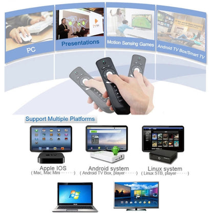 T2 Gyroscope Mini Fly Air Mouse 2.4G Android Remote Control 3D Sense Motion Stick for Desktop / Laptop by buy2fix