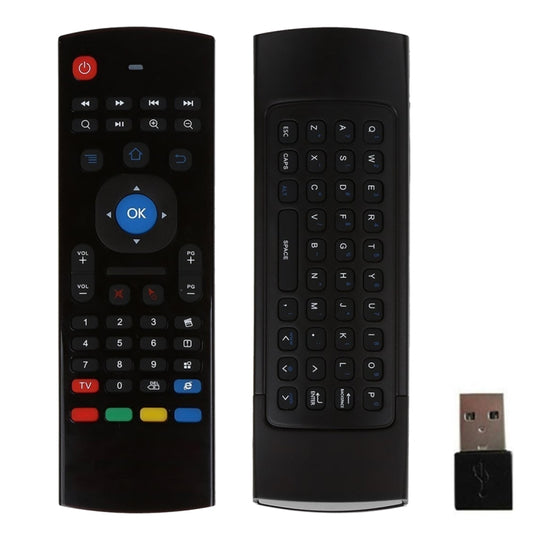 MX3 Air Mouse – clavier de télécommande sans fil 2.4 ghz, avec raccourcis de navigateur, pour Android TV Box/Mini PC