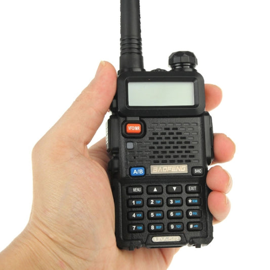 BAOFENG UV-5R Professional Dual Band Transceiver FM Two Way Radio Walkie Talkie Transmitter(Black) by BAOFENG