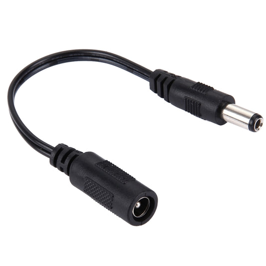 5.5 x 2.1mm DC Female to 5.5 x 2.5mm DC Male Power Connector Cable for Laptop Adapter, Length: 15cm(Black) by buy2fix