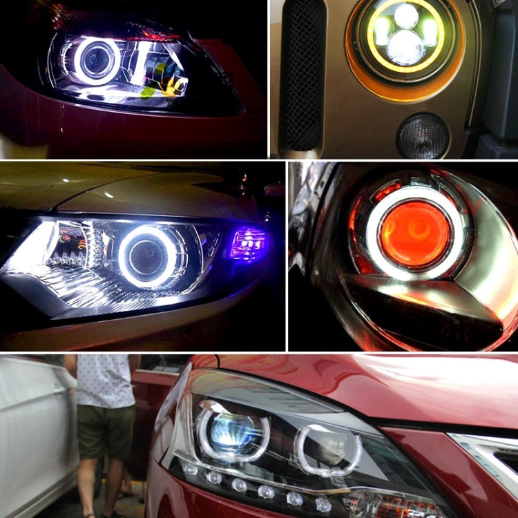 60mm 5W 180LM Angel Eyes Circles Car Headlight Blue Light COB LED Lights for Vehicles, DC 12-24V by buy2fix