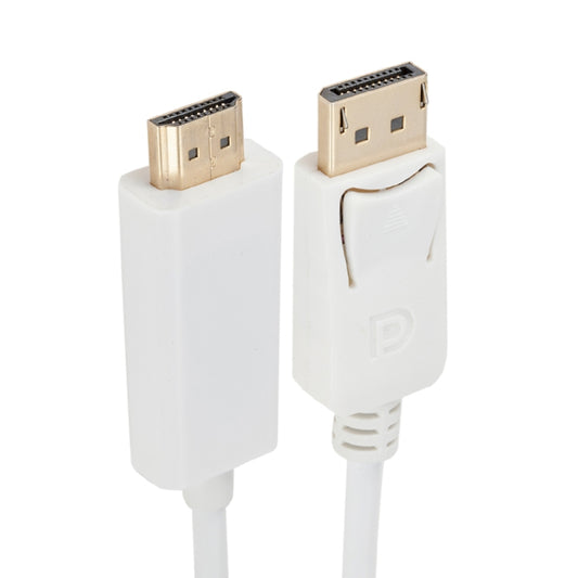 DisplayPort Male to HDMI Male Adapter Cable, Length: 1.8m(White) by buy2fix