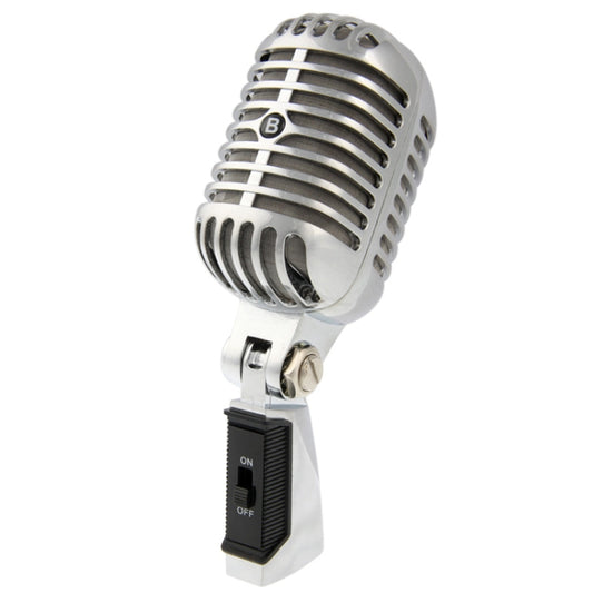 Professional Wired Classical Dynamic Microphone, Length: 18cm (Silver) - Consumer Electronics by buy2fix | Online Shopping UK | buy2fix