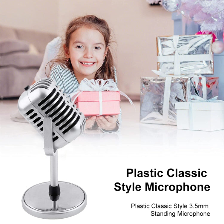 Plastic Classic Style 3.5mm Standing Microphone - Consumer Electronics by buy2fix | Online Shopping UK | buy2fix