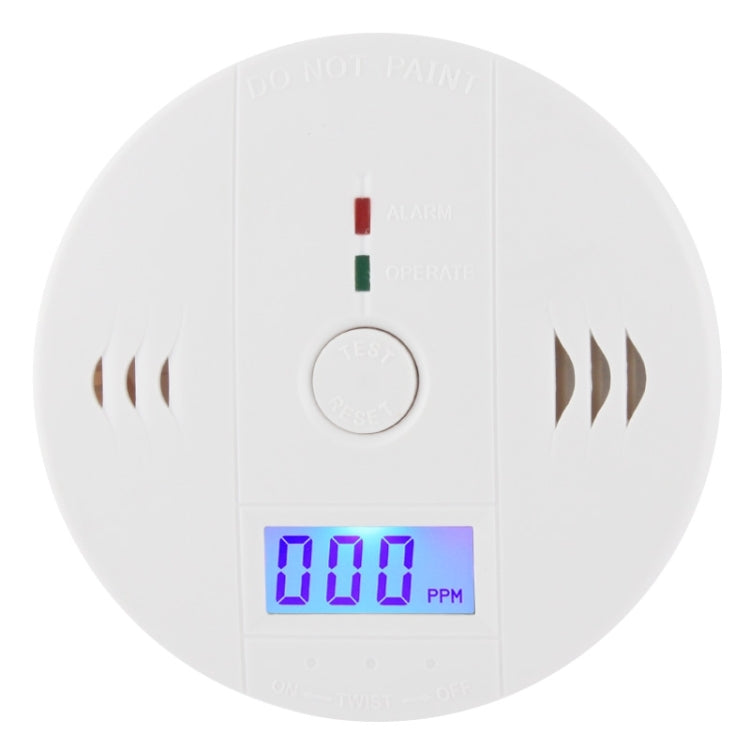 Gas Carbon Monoxide Detector Sensor Unit LCD CO Safety Alarm Tester(White) - Security by buy2fix | Online Shopping UK | buy2fix