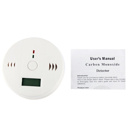 Gas Carbon Monoxide Detector Sensor Unit LCD CO Safety Alarm Tester(White) - Security by buy2fix | Online Shopping UK | buy2fix