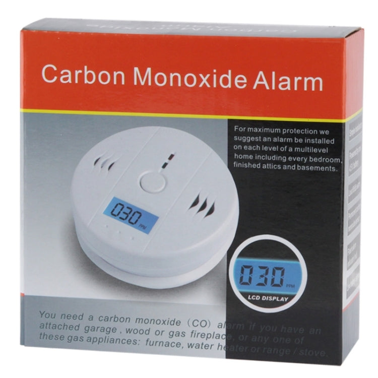 Gas Carbon Monoxide Detector Sensor Unit LCD CO Safety Alarm Tester(White) - Security by buy2fix | Online Shopping UK | buy2fix