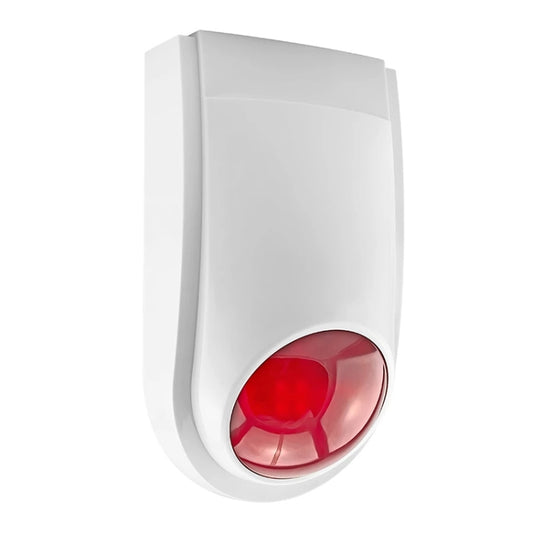 Outdoor Siren with Red Flashlight (PA-100), Can be used 1.2A 12V as a Backup Battery (not include) by buy2fix
