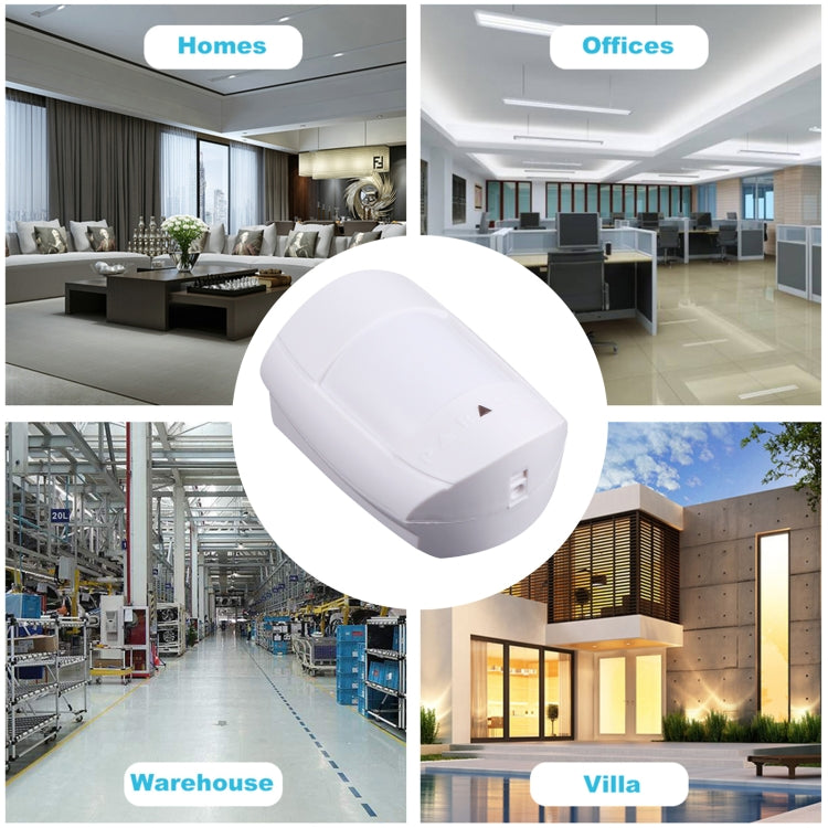 PA-476CH 2 Levels Adjustable PIR Motion Sensor for Home Security(White) - Security by buy2fix | Online Shopping UK | buy2fix