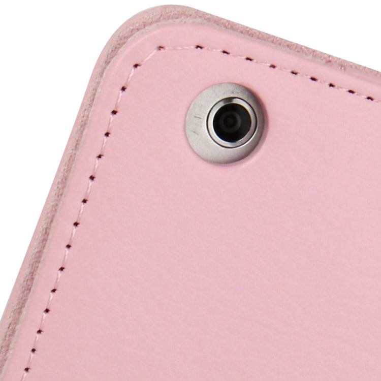 2-fold Litchi Texture Flip Leather Case with Holder Function for iPad mini 1 / 2 / 3(Pink) by buy2fix