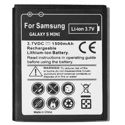 Mobile Phone Battery for Galaxy S Mini / S5570 / S5750 / S7230 - For Samsung by buy2fix | Online Shopping UK | buy2fix