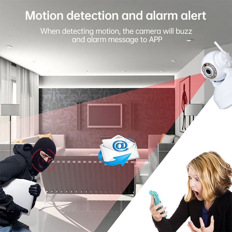 Wireless Infrared IP Camera with WiFi, 0.3 Mega Pixels, Motion Detection and Night Vision / Infrared Alarm Input Function - Security by buy2fix | Online Shopping UK | buy2fix